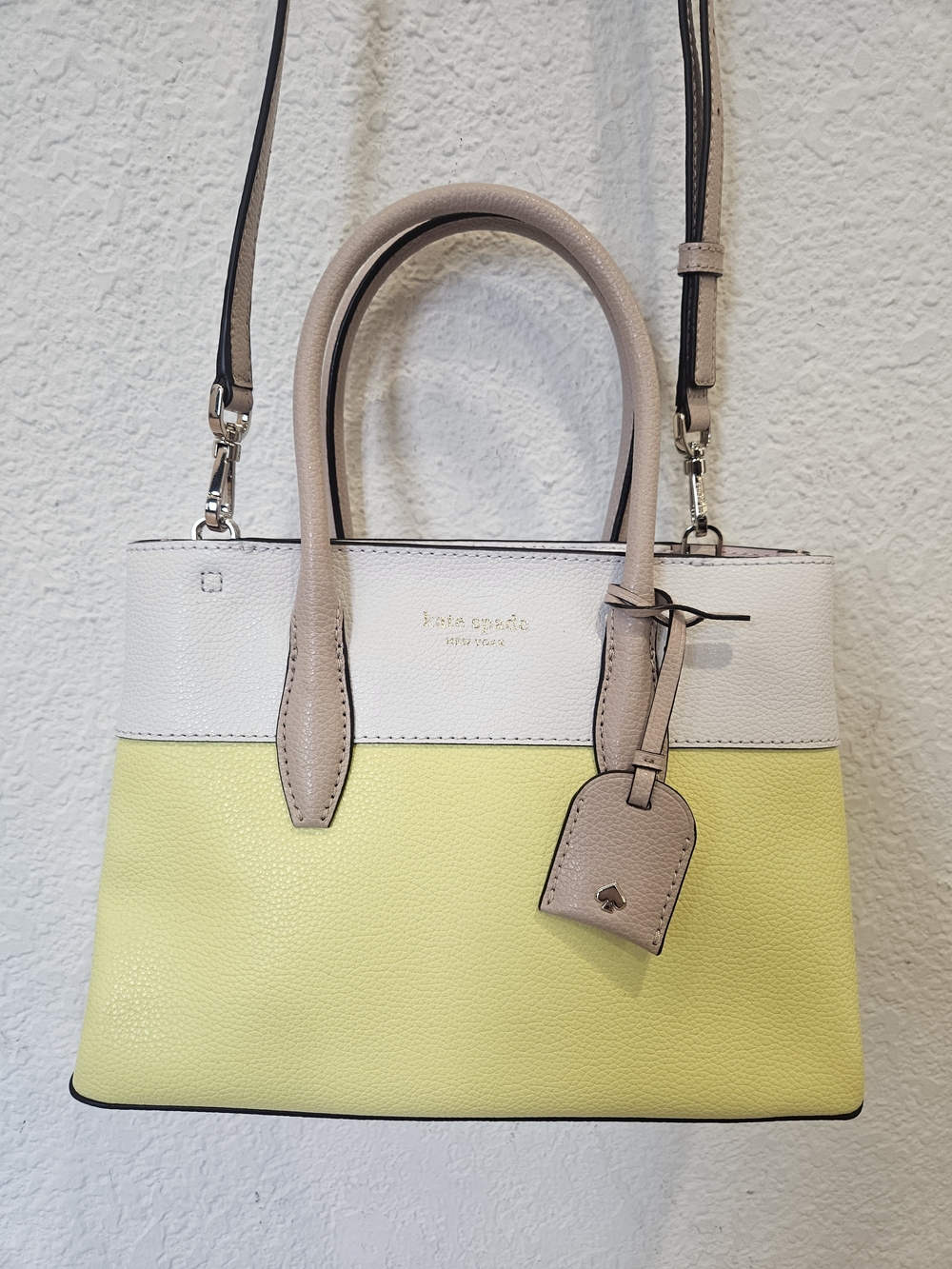 Kate Spade Eva Colorblock Small Top Zip Satchel - Limelight Multi Leather